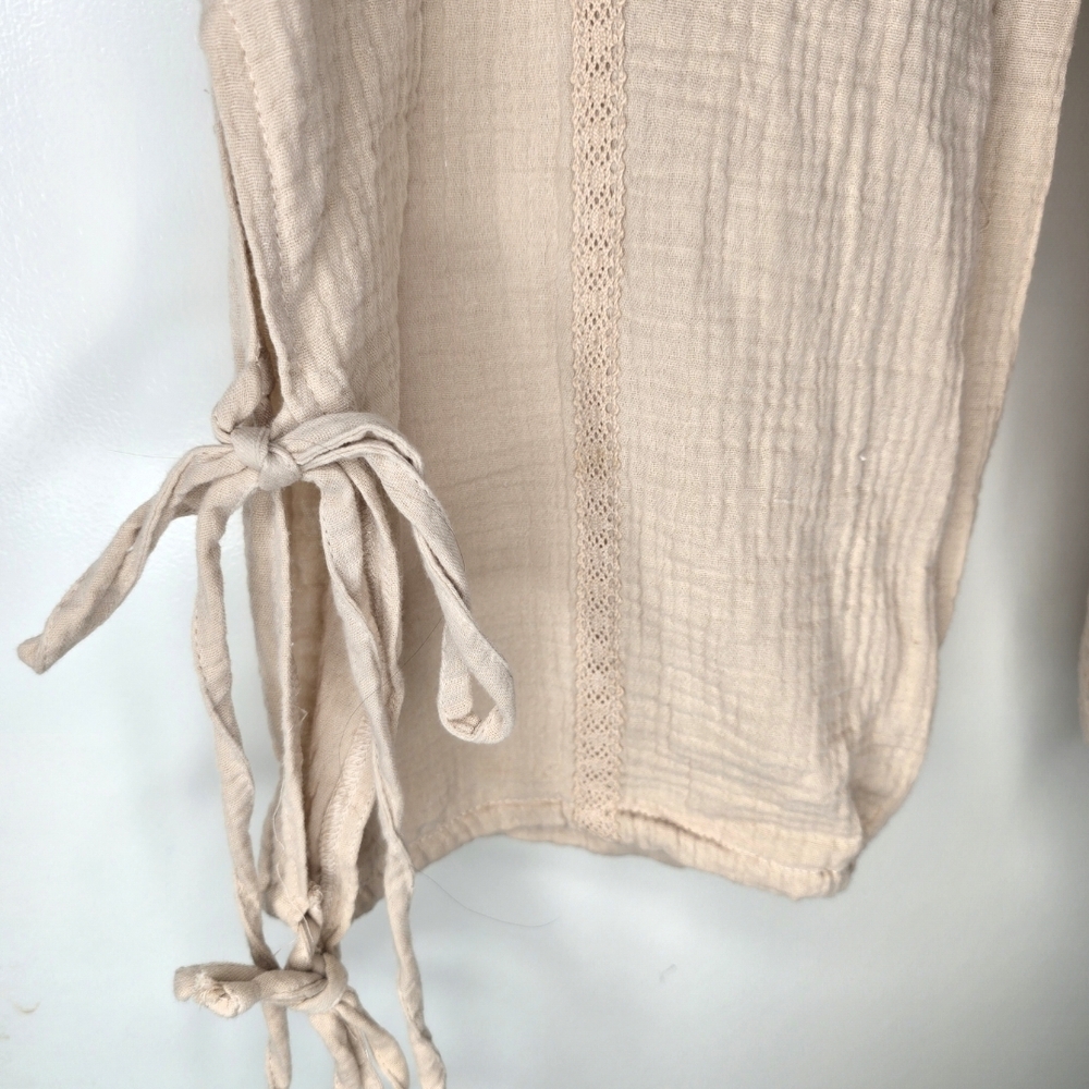 Jolie & Joy Light Beige Cotton Pull On Pants NWT - Picture 4 of 8